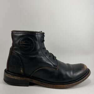 Harley Davidson Barrineau 5.5-In Black Label Boots Mens Size 7.5 Lace Up Chukka
